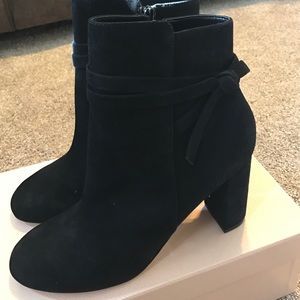 Sole Society black suede boots