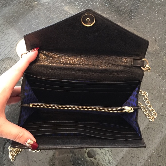 Rebecca minkoff black & gold clutch - Picture 3 of 4