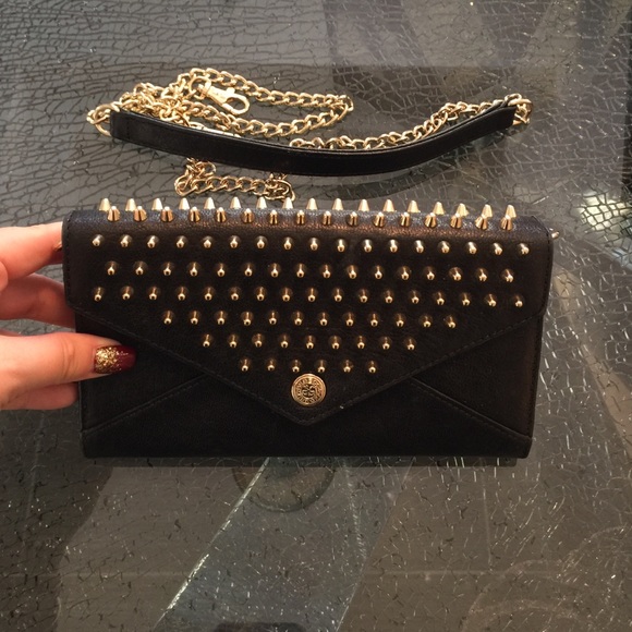 Rebecca minkoff black & gold clutch - Picture 4 of 4