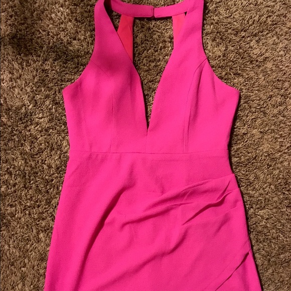 Hot pink dress