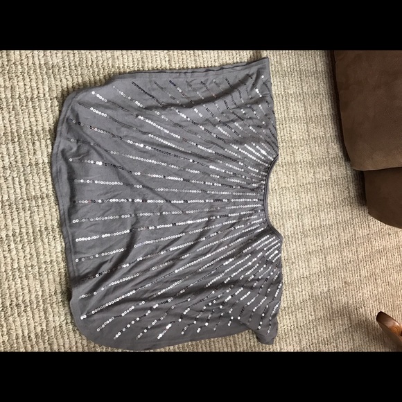 Sequined winged shirt