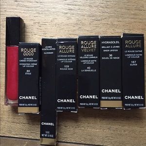 Chanel lipstick and lip-glosses