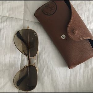 Rayban Aviators - brown