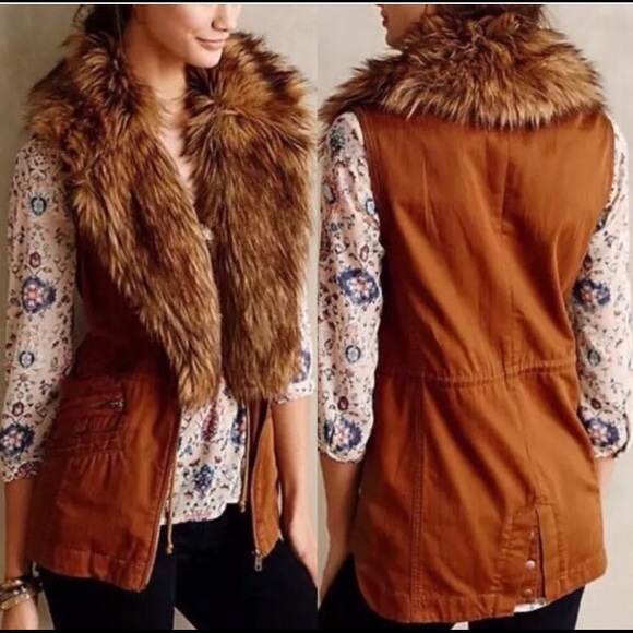 Faux-Fur Shawl Vest