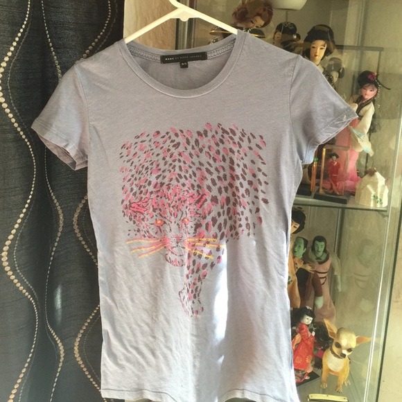 Marc Jacobs Cheetah cap sleeve t-shirt - Picture 1 of 2