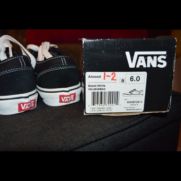 Atwood black and white vans