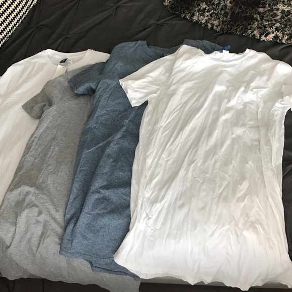 H and m men's tall tee lot of 4 size large