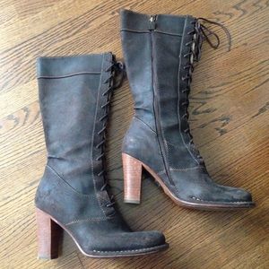 Frye Functional Lace Up & Zip Up Boots
