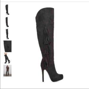 Thigh high heel boots