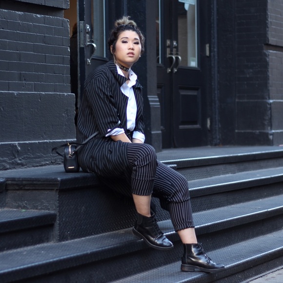Pinstriped jacket