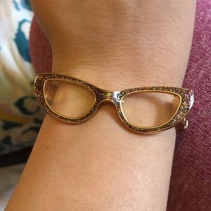 Kate Spade sparkly glasses bracelet