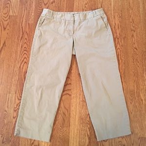 J Crew Cocktail Capri in Kahki