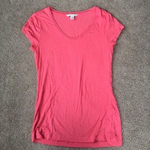 Banana Republic pink stretch t-shirt