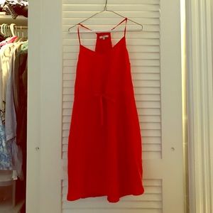 Red Silk Madewell Dress