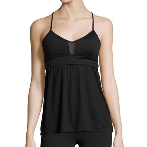 Black Alo Yoga Waterfall Bra Top