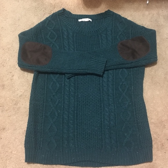 Sweater with elbow patches