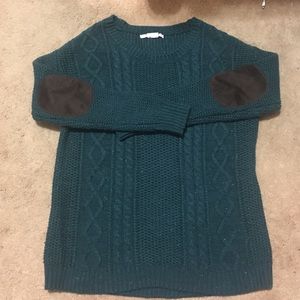 Sweater with elbow patches
