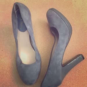 Cole Haan Size 11 Suede and Patent Platform Pumps