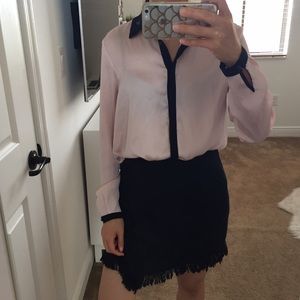 ZARA CHIFFON PINK BLOUSE