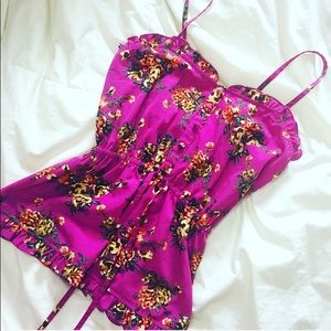 Purple Floral tank top