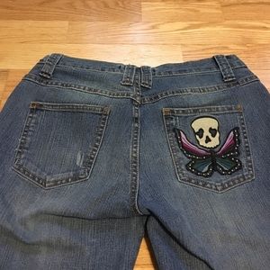 Vanilla Star jeans with skull on the pocket