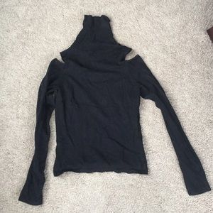 Venus cold shoulder turtleneck sweater