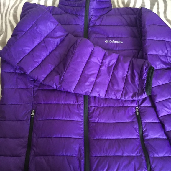 Purple Poof Columbia jacket