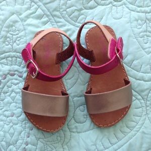 Pink and gold Cynthia Rowley sandals