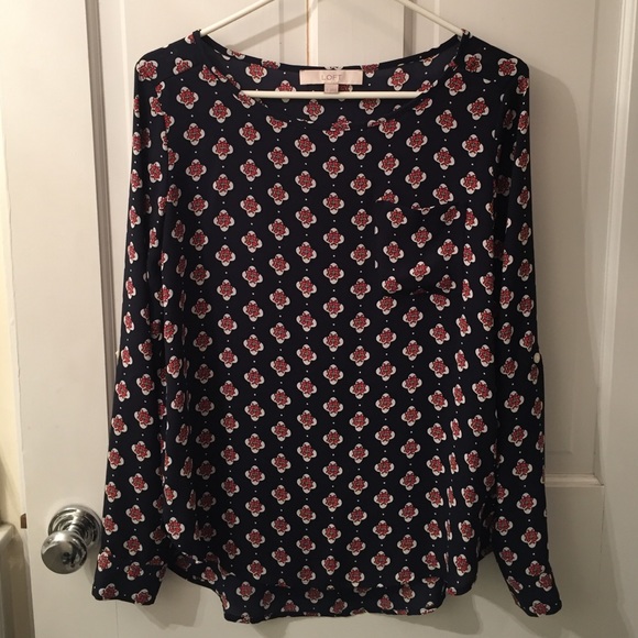 Floral patterned LOFT top