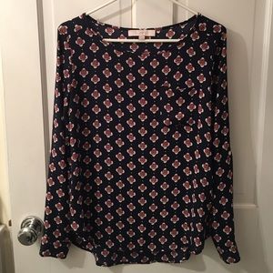 Floral patterned LOFT top