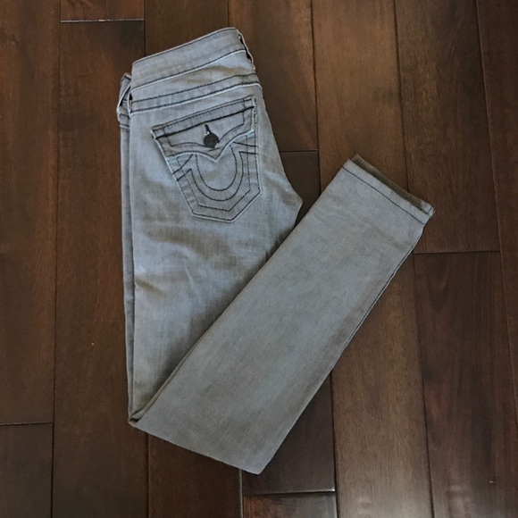 True Religion Grey- Skinny Jeans