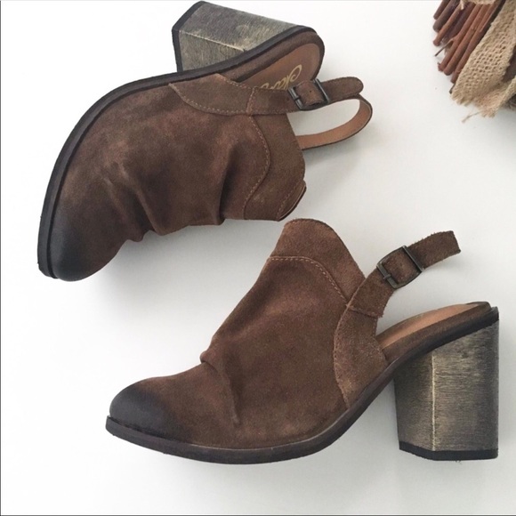 Slingback Distressed Leather Mule Clog - Picture 7 of 7