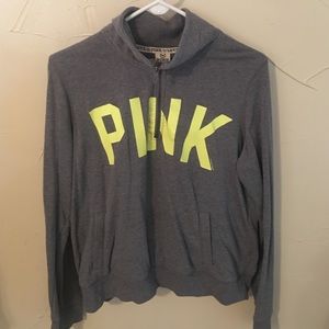 Grey and yellow PINK quarter zip.