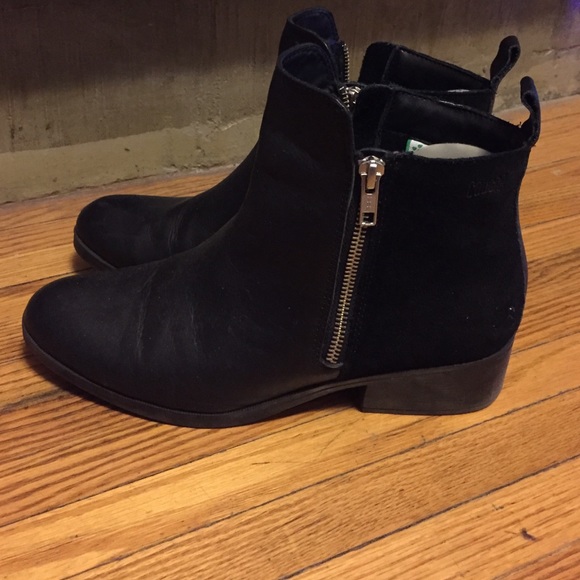 Black booties, size 9, waterproof!