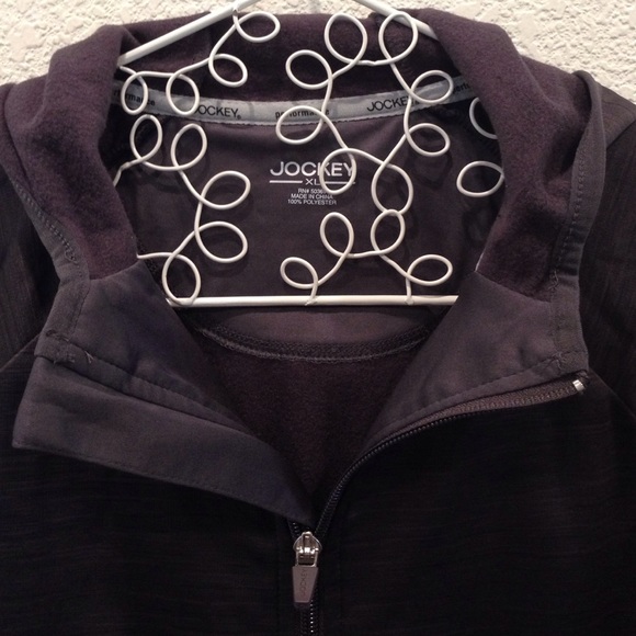 Jockey Performance Gray Stretch Hoodie NWT - Picture 2 of 4
