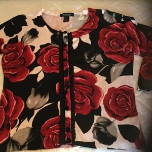Floral sweater