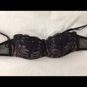 Black & Pink Lace Bra
