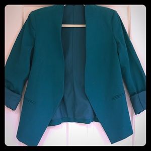 Theory "Modele" blazer in teal green