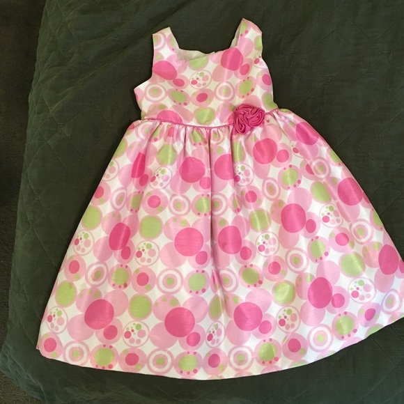 Kids Floral Sateen Dress