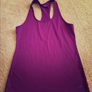 Purple athletic tank top