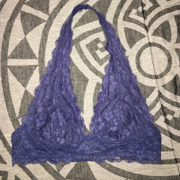 Free people galoon lace halter bra
