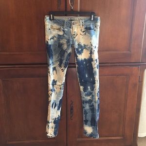 Tie dye jeans