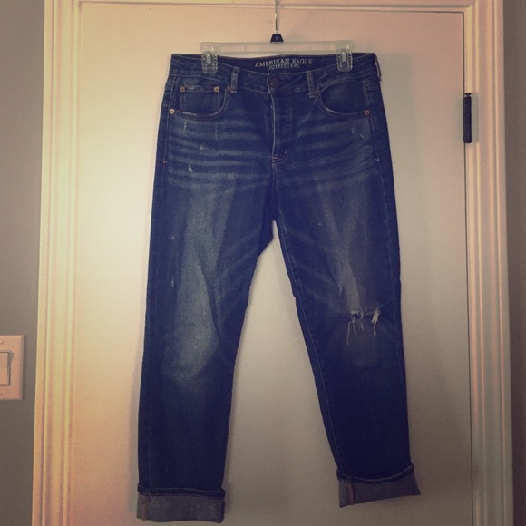 American Eagle boyfriend crops