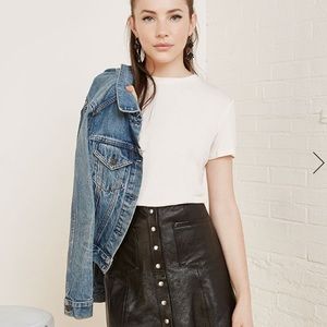 💥SALE💥 Reformation Tucson Leather Skirt
