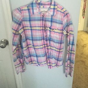 Multi colored button down. Only wore once