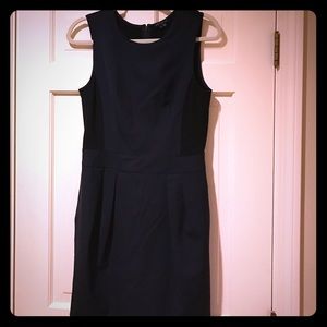 Theory "Darua" dress in navy/black