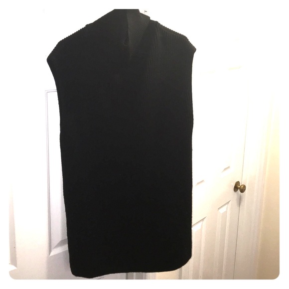Sleeveless, Black Turtleneck dress