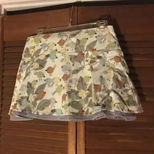 White ec star mini skirt