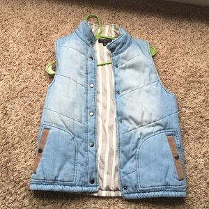 Jean puffy vest