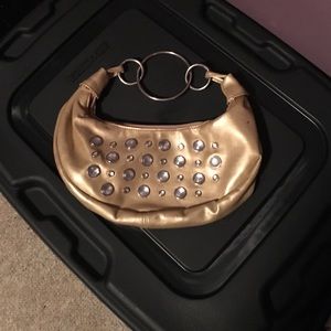Cute gold wristlet with bling